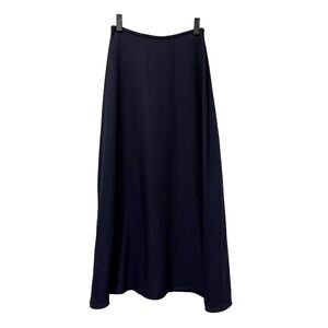 Vintage navy blue silky maxi skirt size 4